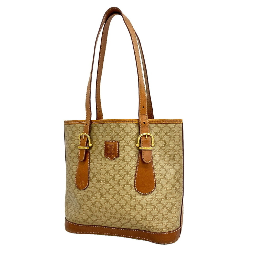 Celine bag/tote bag Macadam brown beige women's
